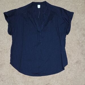 GAP Dark Blue Striped Blouse